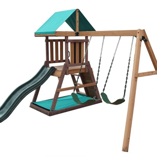 Matterhorn Swing Set & Playhouse