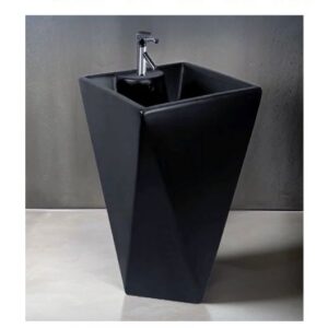 Matte Black Geometric Sink 47*48*83