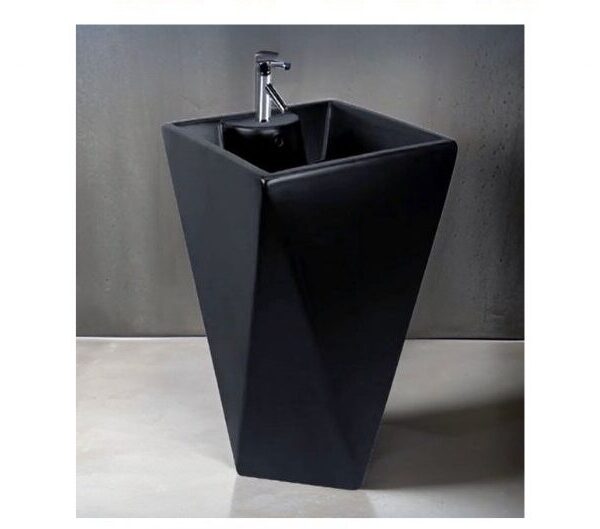 Matte Black Geometric Sink 47*48*83