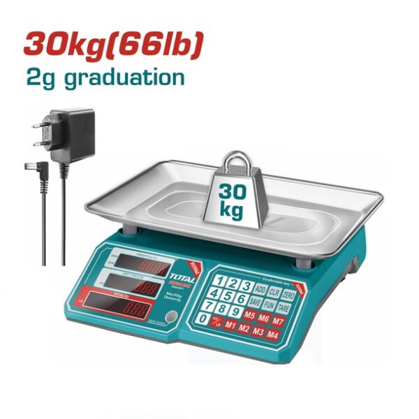 Total 30kg Electronic Platform Scale