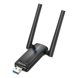Porodo Dual Band WiFi Adapter External Antenna High-Speed USB 3.0