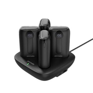 Porodo 10000mAh 4 Power Bank Station Lightning/Type-C Integrated Cable