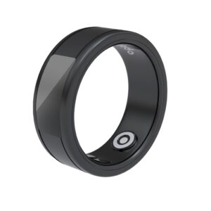Porodo Phone Touch Control Smart Ring-Health Tracker M 19.1mm Black & Silver