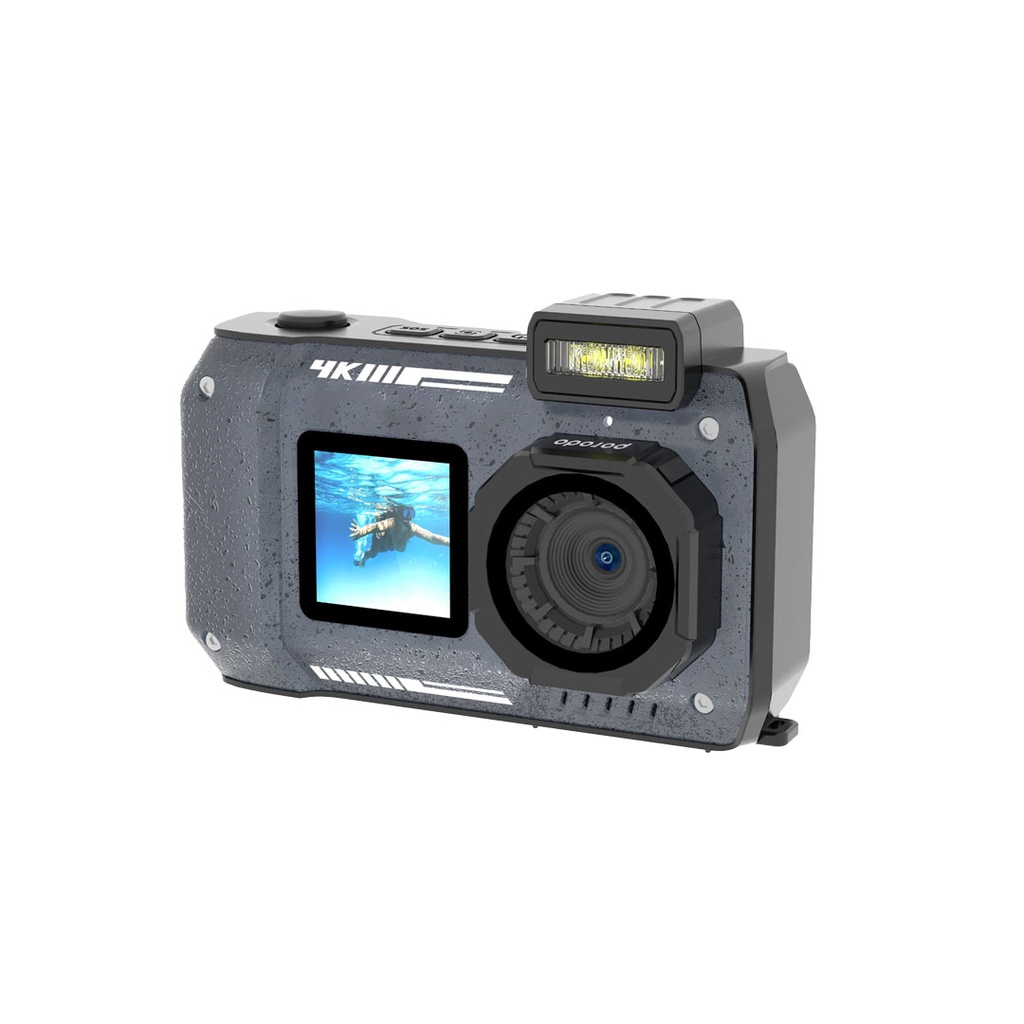 7 Porodo Waterproof Digital Camera Dual Screen & 18x Zoom - Image 1