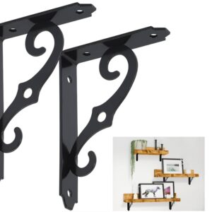 Fancy Design Shelf Bracket Set - Black 19 x 24 cm