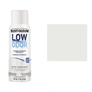 Rustoleum Low Odor Water Based Spray Paint - Matte Snow White