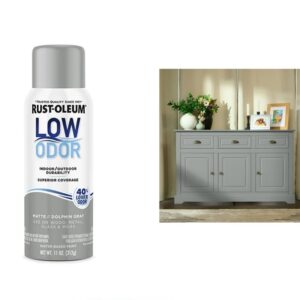 Rustoleum Low Odor Water Based Spray Paint - Matte Dolphin Gray