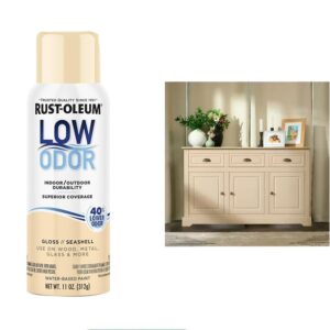 Rustoleum Low Odor Water Based Spray Paint - Gloss Seashell