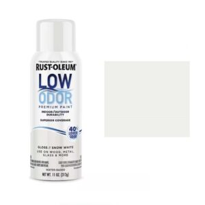 Rustoleum Low Odor Water Based Spray Paint - Gloss Snow White