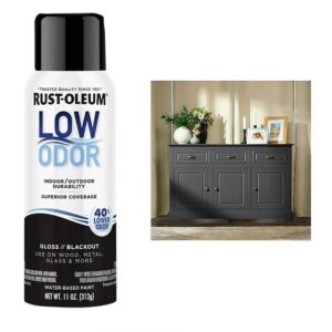 Rustoleum Low Odor Water Based Spray Paint - Gloss Blackout