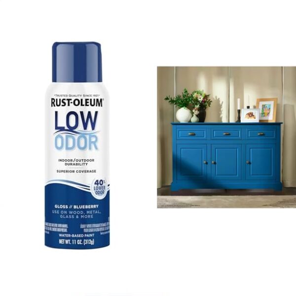 Rustoleum Low Odor Water Based Spray Paint - Gloss Blueberry