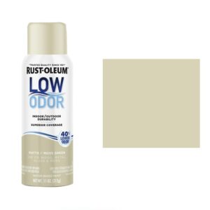 Rustoleum Low Odor Water Based Spray Paint - Matte Moss Green