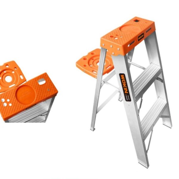 Wokin 3 Steps Household Ladder with Platform