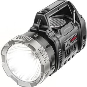 Porodo LifeStyle 3 In 1 Outdoor Adventure Flashlight & Speaker Superior Sound With FM Radio, USB TF Card Function, 1000 Lumens