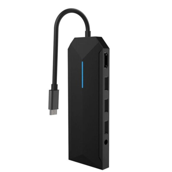 Porodo Gaming 9 in 1 USB-C HUB 4K Gamers Edition - Black