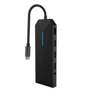 Porodo Gaming 9 in 1 USB-C HUB 4K Gamers Edition - Black
