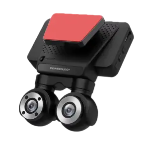 Powerology Dual Lens Dash Camera - Black
