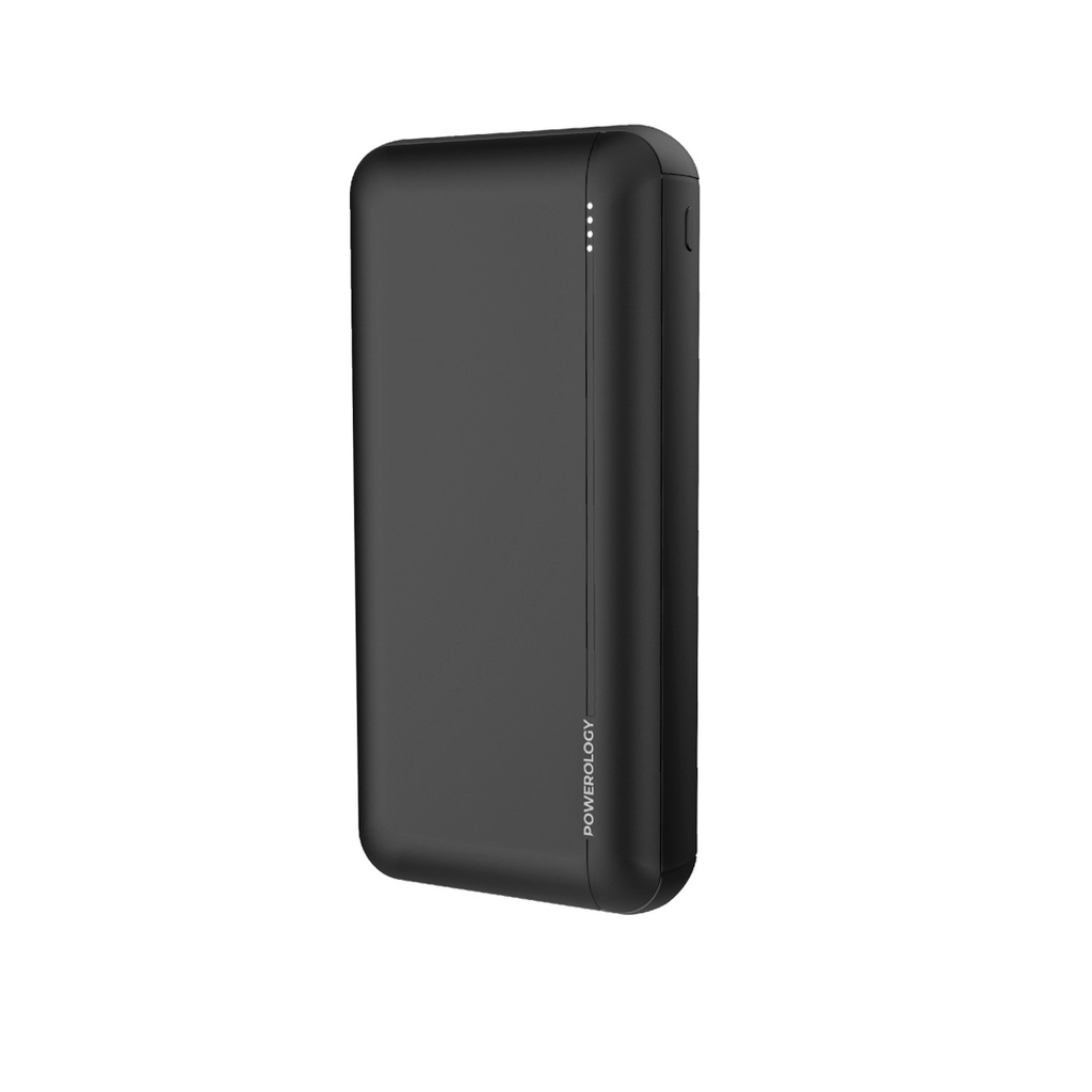 42 Powerology 20000mAh PD QC polymer Power Bank - Black - Image 1