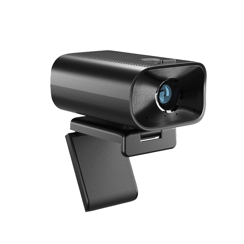 5 Powerology 1080p Web Cam with 5x Digital Zoom in-built Mic and Speaker- Black - Image 1