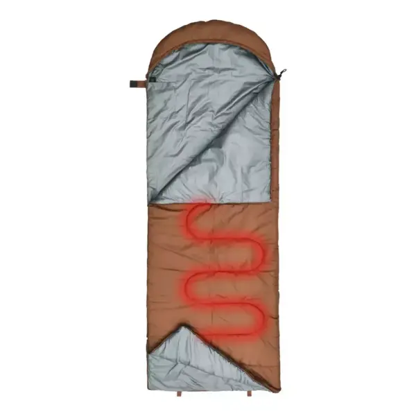 Porodo Lifestyle Power Heating Sleeping Bag - Brown