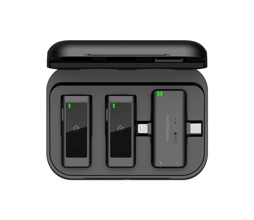 7 Powerology Wireless Lavalier Microphone - Duo - Image 1