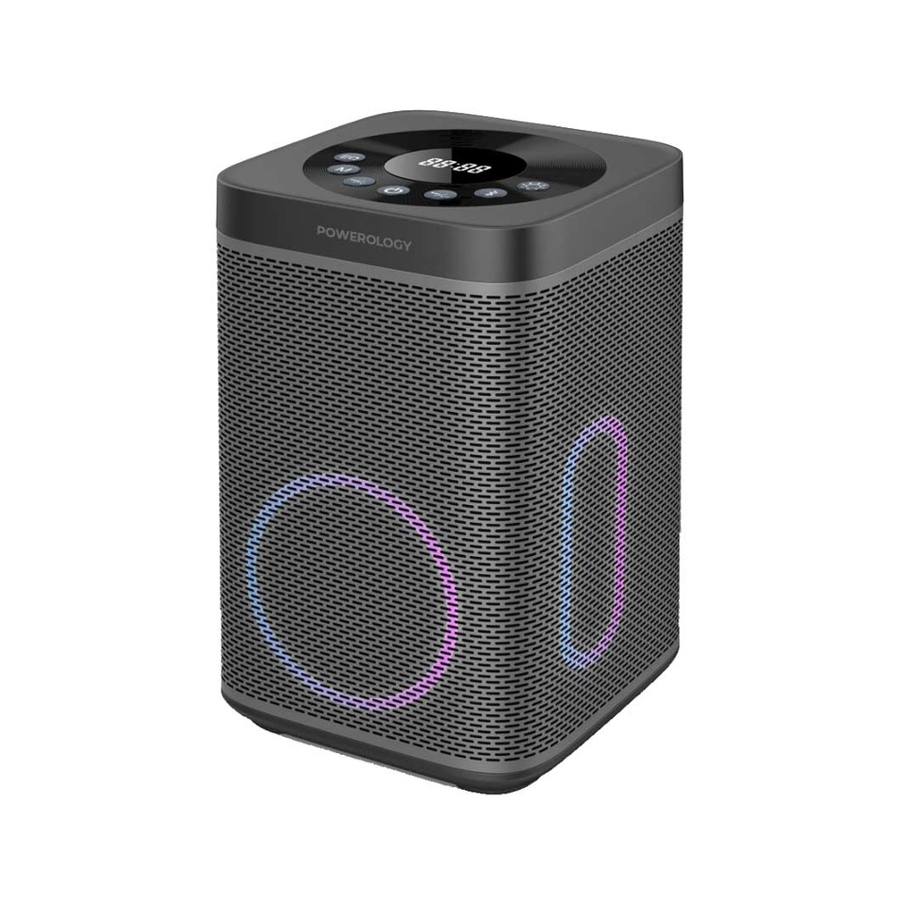 9 Powerology 300W Portable Generator Integrated Hi-Fi Sound System - Black - Image 1