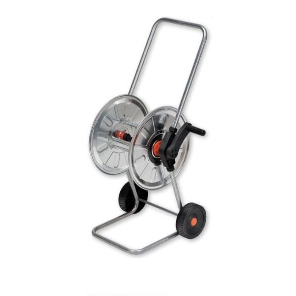 Agrati Galvanized Metal Hose Cart HD for upto 1/2" x 50m Hose