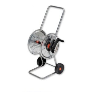 Agrati Galvanized Metal Hose Cart HD for upto 1/2" x 50m Hose