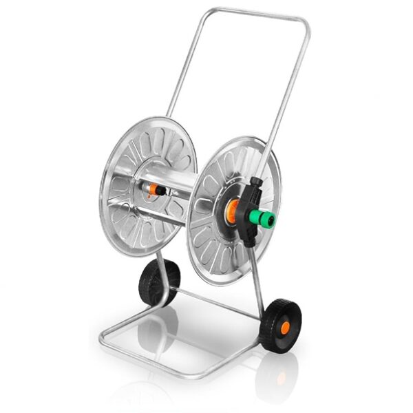 Agrati Galvanized Metal Hose Cart HD for upto 3/4" x 50m Hose
