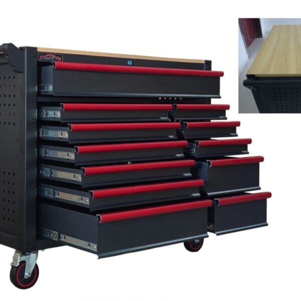 12 Drawers Trolley with Wooden Platform