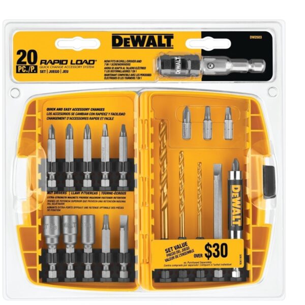Dewalt Rapid Load Screwdriving Bit Set