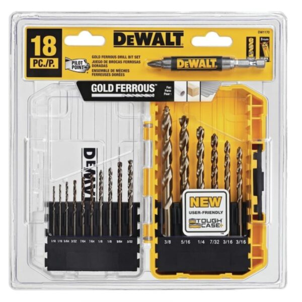 Dewalt Gold Ferrous Drill Bit Set
