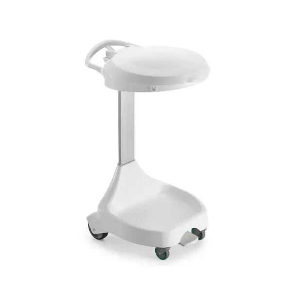 Plastic Bag Holding Trolley | Trolley Waste Collection With Cover Delta – 120 L