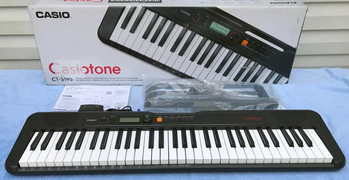 Casio Model CT-S195 61 Key Digital Electronic KBD USB MIDI Power Adapter Manuals - Image 1