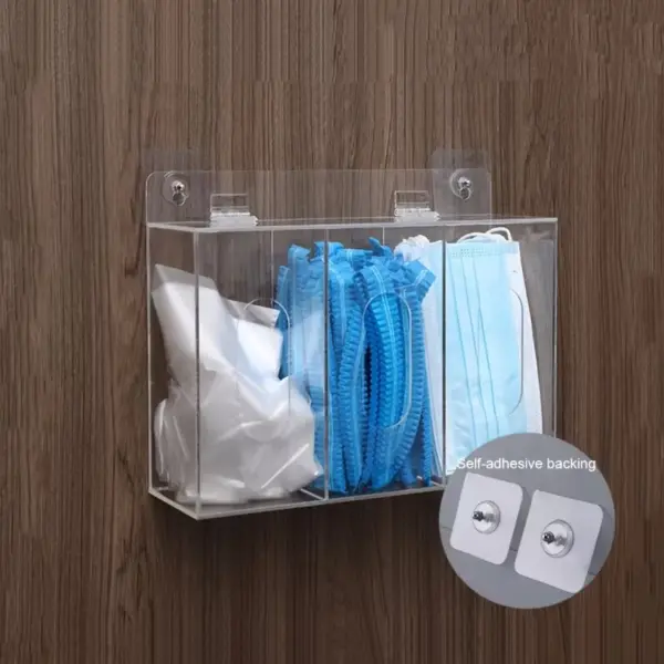 Glove Holder Mask Storage Box Wall Mounted Gloves Dispenser