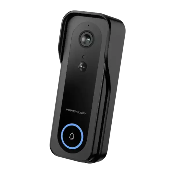 Powerology Smart Doorbell Camera - Black