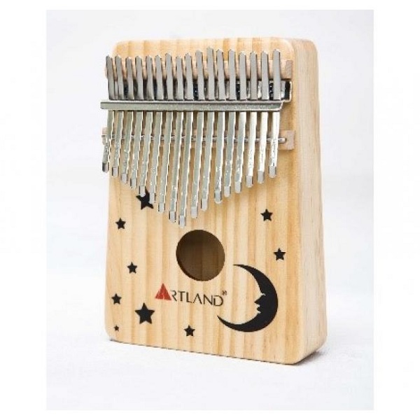 20 ARTLAND 17-Key Moon Drawing Natural Pine Kalimba - AT-KSM-MOON - Image 1