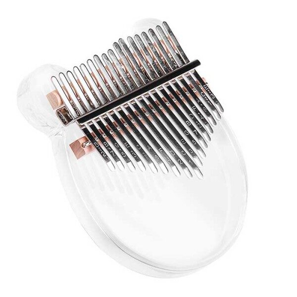 ARTLAND Kalimba 17-Key Crystal Transparent Acrylic Thumb Piano with Carrying Case - KTP-06