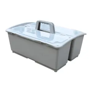 Plastic Handy Cleaning Tool Box Utility Caddy Storage Tidy Organiser Tote Tray Large Strong Cleaners Carry Tray Basket Boxes