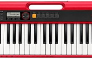 Casio CT-S200RDC2 Casiotone Musical Keyboard, 61 Keys - Red