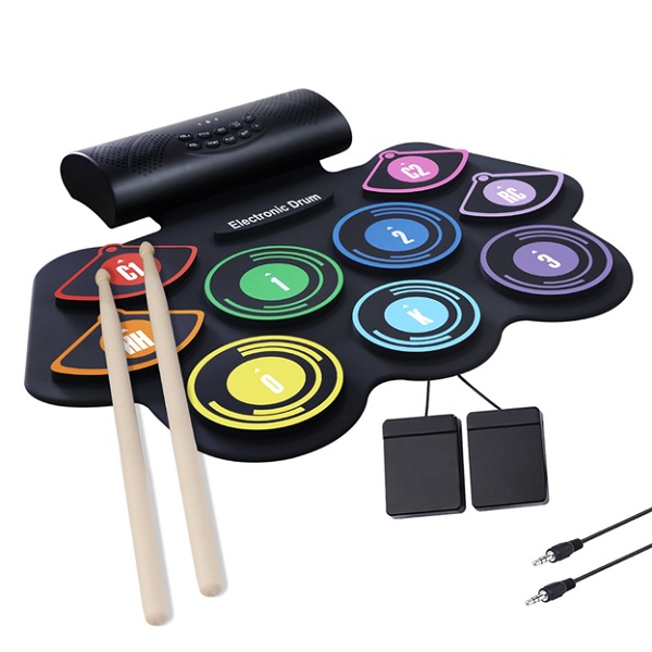 8 Artland Digital Colorful Drums For Kids, Black - MD-862 - Image 1