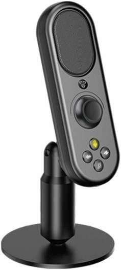 19 Fantech MCX02 Leviosa Live Smart All-in-One Studio Microphone, Cardioid Polar Pattern, Noise Canceling & Audio Sharing, 48kHZ at 16 bit Sample Rate, Mobile & PC USB Interface, Black | MCX02-2 - Image 1