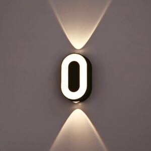 7W LED Wall Lamp Digit Number Indoor&Outdoor IP65 Waterproof Modern Minimalism Style