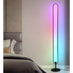 Gadgeton LED Curved Corner DUO RGB Floor Light Lamp with Remote & App Control + Modern Round RGB LED Wall Light Lamp with Remote Control - Image 4