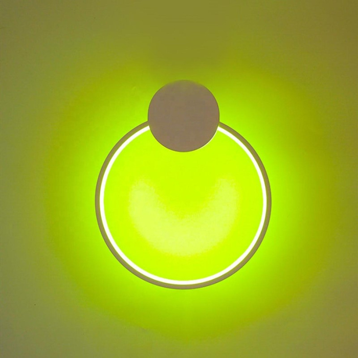 007.1.jpeg Gadgeton RGB Ring Wall Lamp with Remote Control - Image 1