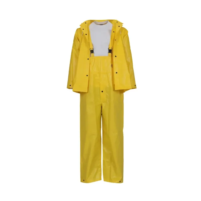 1-1-7.webp Tingley DuraScrim 3-Piece Suit, Flame Resistant PVC Coating , Medium, Yellow - S56307 - Image 1