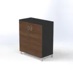 Linea Due Small Cabinet W800 x D420 x H920mm Maryland Walnut B