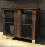 Linea Uno Small Cabinet with Glass Doors W900 x D470 x H92mm - Image 7