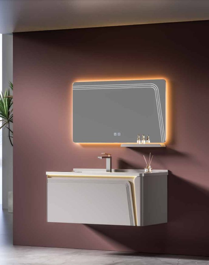 1-16.jpg Modern Bathroom Cabinet with LED Mirror and Faucet - Image 1