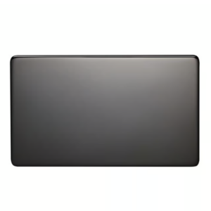 Crabtree Black Nickel 2 Gang Blank Plate (Platinum Series)